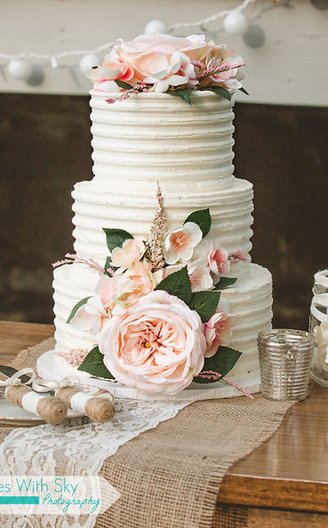 Grooved Wedding Cake